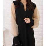 チュールドッキングスキッパーロングワンピース 女性 レディース | レースレディース  | 詳細画像5 