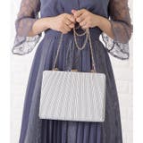 スクエア型プリーツメタリックハンドバッグ 女性 レディース | レースレディース  | 詳細画像10 