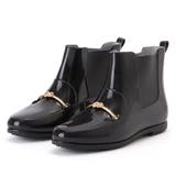 バックル付きローファー風レインブーツ 女性 レディース | レースレディース  | 詳細画像1 