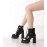 厚底ハイヒールレースアップブーツ 女性 レディース | レースレディース  | 詳細画像11 