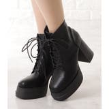 厚底ハイヒールレースアップブーツ 女性 レディース | レースレディース  | 詳細画像4 