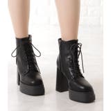 厚底ハイヒールレースアップブーツ 女性 レディース | レースレディース  | 詳細画像8 