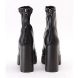 レザー調厚底チャンキーショートブーツ 女性 レディース | レースレディース | 詳細画像17