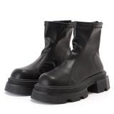 レザー調角ソールボリュームショートブーツ 女性 レディース | レースレディース | 詳細画像1