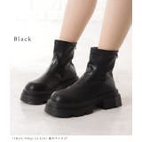 レザー調角ソールボリュームショートブーツ 女性 レディース | レースレディース | 詳細画像2