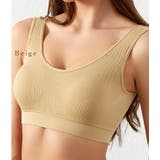 シンプルカラーコンフォートブラジャー レディース ハーフトップ | レースレディース  | 詳細画像12 