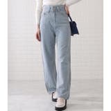 ハイウエストウォッシュドワイドデニム 女性 レディース | レースレディース  | 詳細画像7 