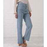 ハイウエストレイヤードワイドデニムパンツ 女性 レディース | レースレディース  | 詳細画像14 