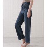 ハイウエストレイヤードワイドデニムパンツ 女性 レディース | レースレディース  | 詳細画像7 