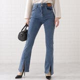 センタースリット入りデステッチニムパンツ 女性 レディース | レースレディース  | 詳細画像1 