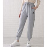 アルファベット刺繍付きウエストイージーパンツ 女性 レディース | レースレディース  | 詳細画像10 