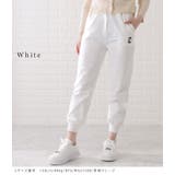 アルファベット刺繍付きウエストイージーパンツ 女性 レディース | レースレディース  | 詳細画像12 