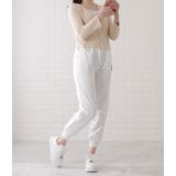 アルファベット刺繍付きウエストイージーパンツ 女性 レディース | レースレディース  | 詳細画像14 