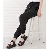 アルファベット刺繍付きウエストイージーパンツ 女性 レディース | レースレディース  | 詳細画像6 