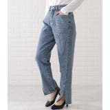 センタースリット入りストレートデニムパンツ 女性 レディース | レースレディース  | 詳細画像12 
