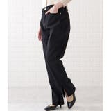 センタースリット入りストレートデニムパンツ 女性 レディース | レースレディース  | 詳細画像4 