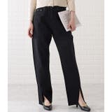 センタースリット入りストレートデニムパンツ 女性 レディース | レースレディース  | 詳細画像5 