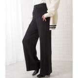 ケーブル柄ワイドニットロングパンツ 女性 レディース | レースレディース  | 詳細画像4 