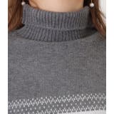 ノルディック柄タートルネックニットプルオーバー 女性 レディース | レースレディース  | 詳細画像17 