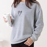 ワンポイント付きオーバーサイジング長袖プルオーバー 女性 レディース | レースレディース | 詳細画像1
