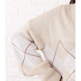 アーガイル柄Vネックゆるニットカーディガン 女性 レディース | レースレディース  | 詳細画像18 