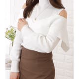 オフショル風カットアウトニットプルオーバー 女性 レディース | レースレディース  | 詳細画像11 