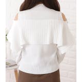 オフショル風カットアウトニットプルオーバー 女性 レディース | レースレディース  | 詳細画像12 