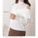 オフショル風カットアウトニットプルオーバー 女性 レディース | レースレディース  | 詳細画像2 