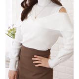 オフショル風カットアウトニットプルオーバー 女性 レディース | レースレディース  | 詳細画像3 