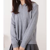 フード付コンパクトゆるニットジップパーカー 女性 レディース | レースレディース | 詳細画像9