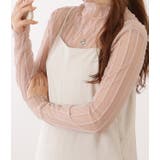 プチハイネックドット×ストライプシアートップス 女性 レディース | レースレディース  | 詳細画像10 