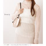 プチハイネックドット×ストライプシアートップス 女性 レディース | レースレディース  | 詳細画像11 