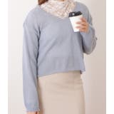 ドロップショルダーゆるシルエットクロップドニットトップス 女性 レディース | レースレディース  | 詳細画像14 