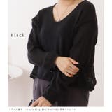 ドロップショルダーゆるシルエットクロップドニットトップス 女性 レディース | レースレディース  | 詳細画像3 