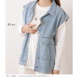 ビッグシルエットミリタリーデニムジレ 女性 レディース | レースレディース  | 詳細画像10 