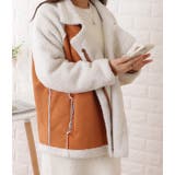 ボア付きフェイクムートンテーラード風ジャケット 女性 レディース | レースレディース  | 詳細画像15 