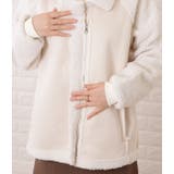 ボア付きフェイクムートンテーラード風ジャケット 女性 レディース | レースレディース  | 詳細画像17 