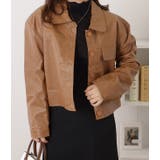 ショート丈オーバーサイズフェイクレザージャケット 女性 レディース | レースレディース  | 詳細画像15 