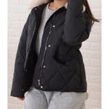 ファーカラー中綿キルティングジャケット 女性 レディース | レースレディース  | 詳細画像4 