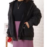 ブラック | リバーシブルフーデットMA 1ゆるジャケット 女性 | レースレディース