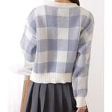 ギンガムチェック柄クロップドニットプルオーバー 女性 レディース | レースレディース | 詳細画像17