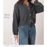 コンパクト衿付きニット長袖カーディガン 女性 レディース | レースレディース  | 詳細画像13 
