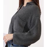 コンパクト衿付きニット長袖カーディガン 女性 レディース | レースレディース  | 詳細画像17 