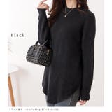 ラウンド裾スリットロングニットプルオーバー 女性 レディース | レースレディース  | 詳細画像3 