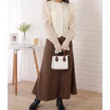 ニット×シフォンドッキングフリルトップス 女性 レディース | レースレディース  | 詳細画像15 