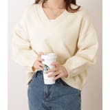 ソフトタッチ深Vネック長袖ニットプルオーバー 女性 レディース | レースレディース | 詳細画像15