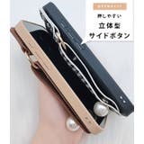 レザーベルト付きウエーブキルティングiPhoneケース 女性 レディース | レースレディース  | 詳細画像7 