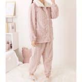 立体ウエーブフランネル配色マタニティルームウエア 女性 レディース | レースレディース  | 詳細画像5 