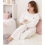 立体ストライプ刺繍付きプルオーバールームウエア 女性 レディース | レースレディース | 詳細画像5