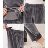 ベロア調配色ラインテーラードパジャマ 女性 レディース | レースレディース  | 詳細画像19 